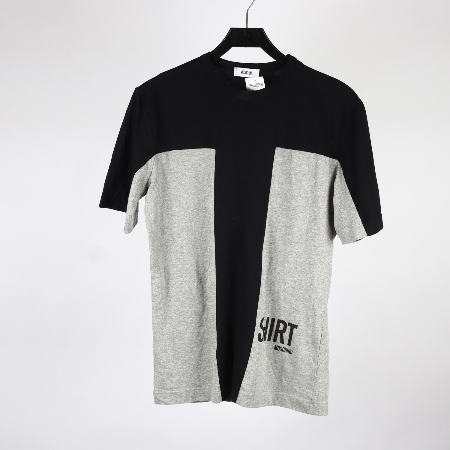 T-shirt, Moschino, svart, grå, stl. 50