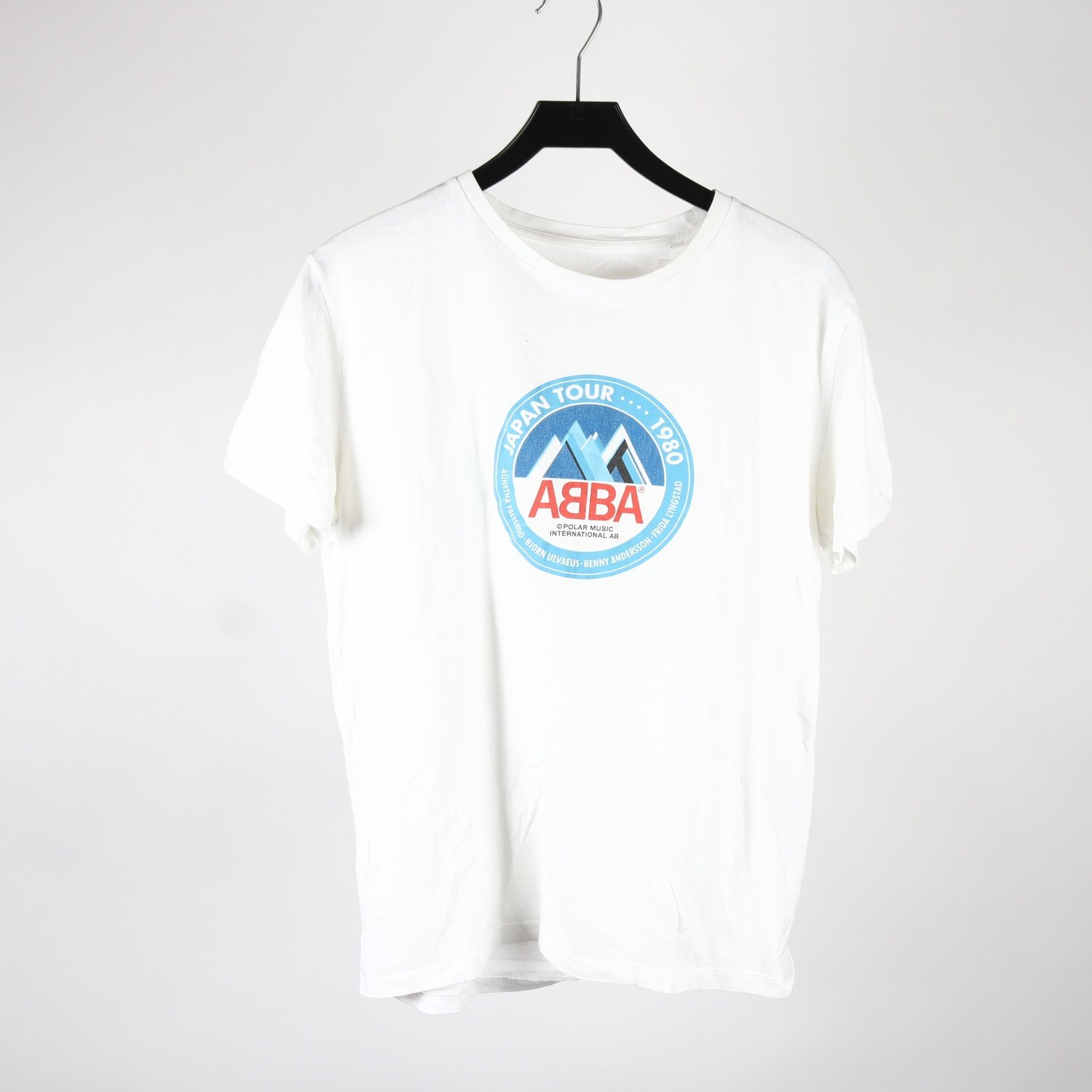 T-shirt, Abba, vit, stl. L