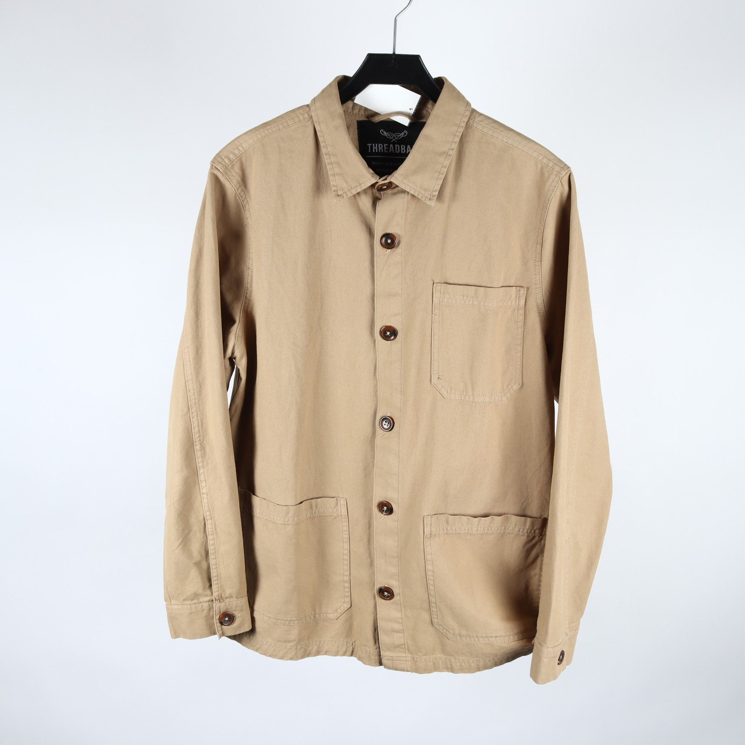 Overshirt, Threadbare, beige, stl. M