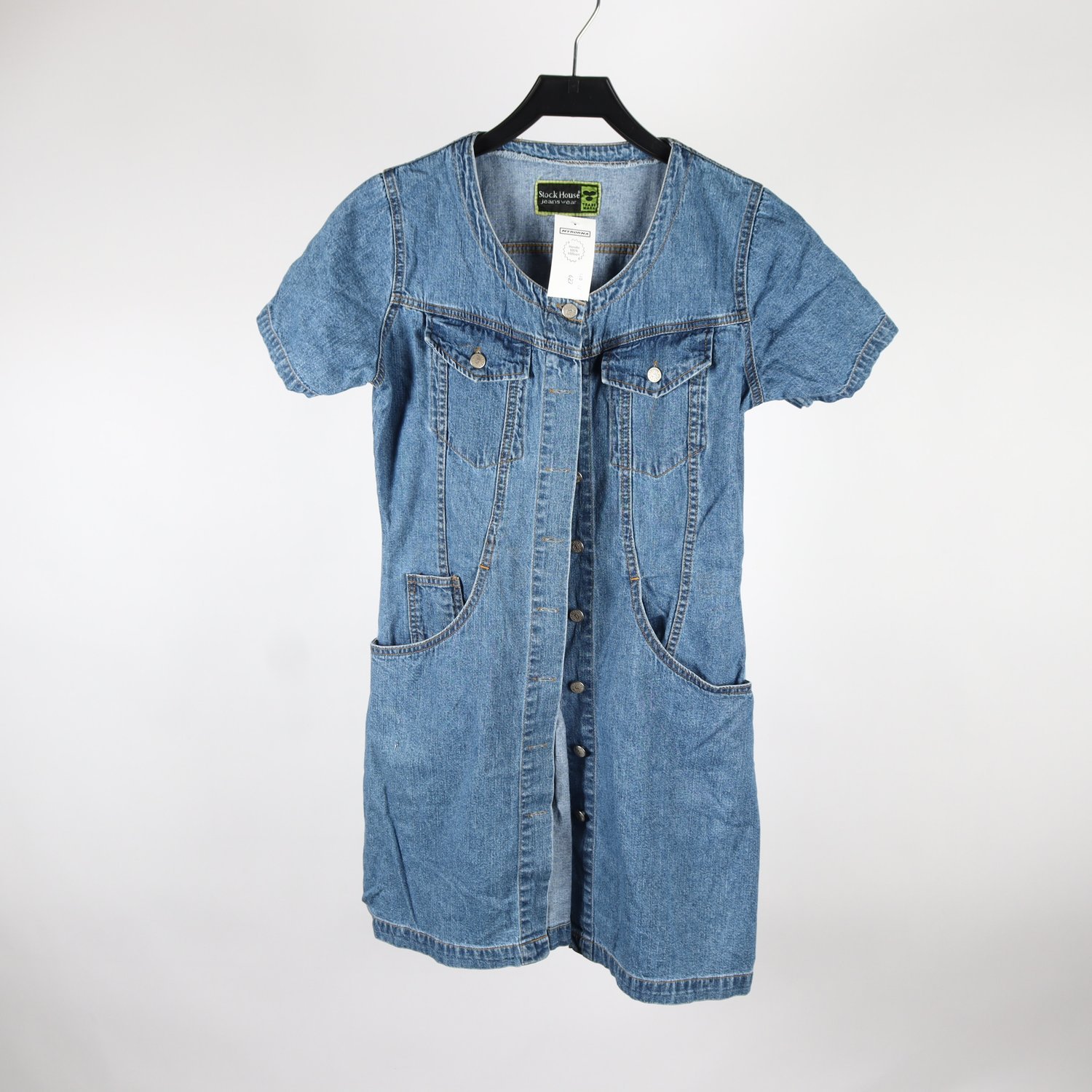 Klänning, Stock House, blå, jeans, stl. S