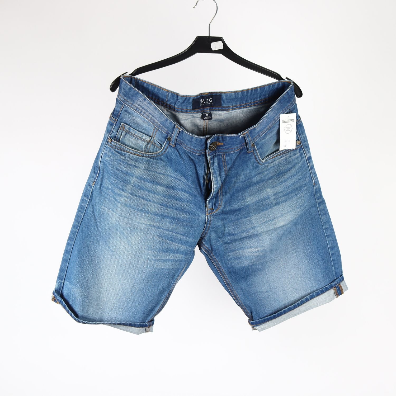 Jeansshorts, Smog, blå, stl. M