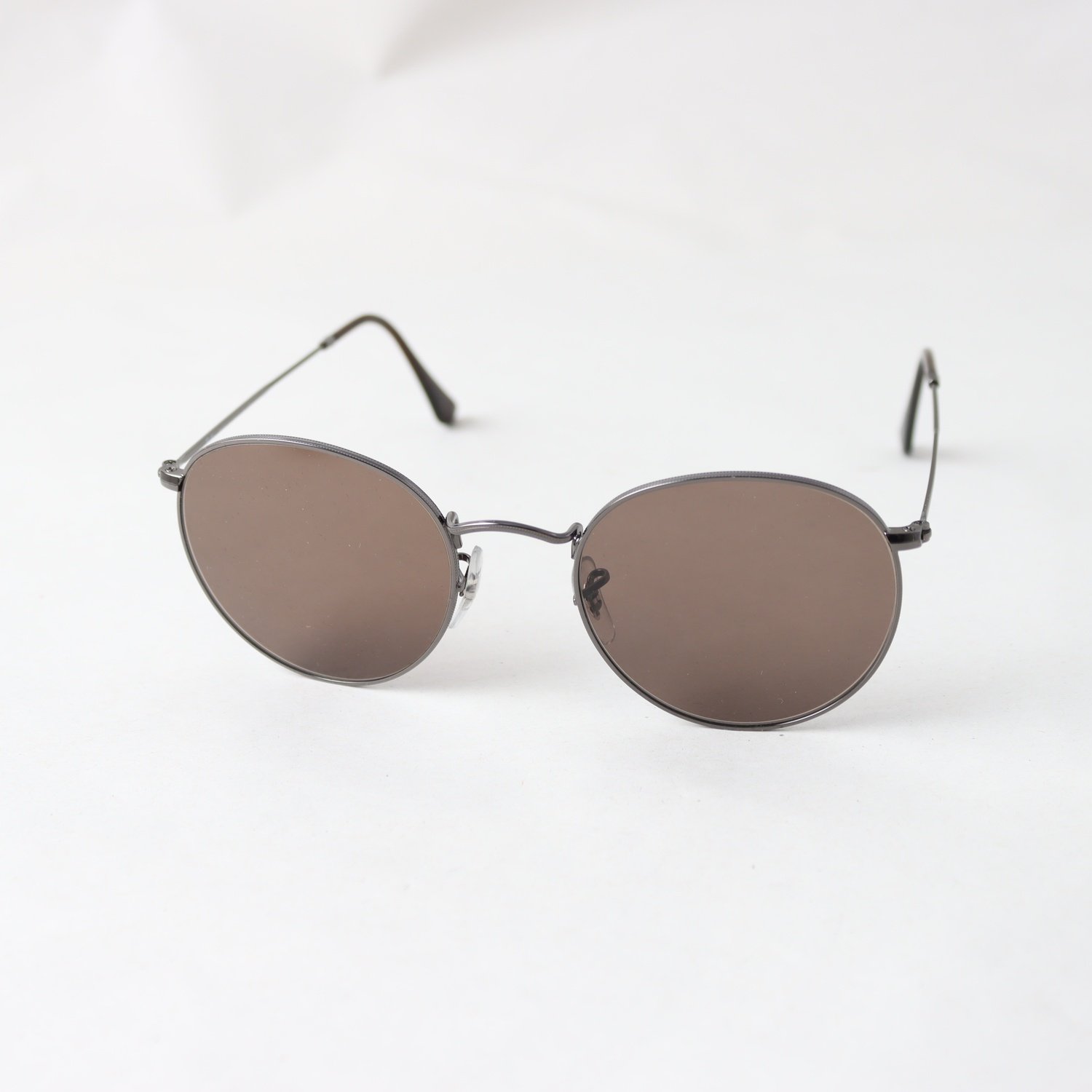 Solglasögon, metall, Ray Ban Round Metal, med styrka