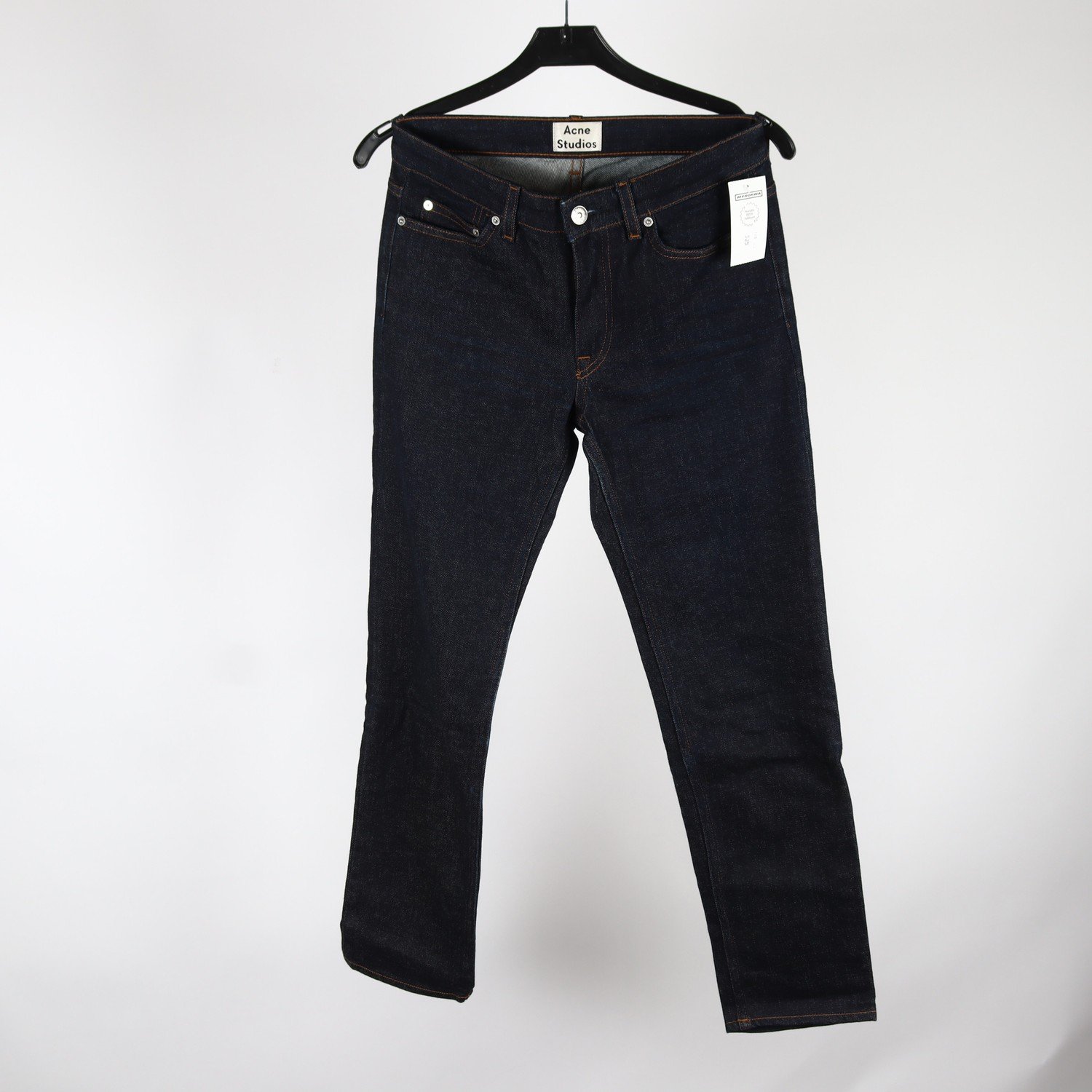 Jeans, Acne Studio, Row Str raw, blå, stl. 24/34