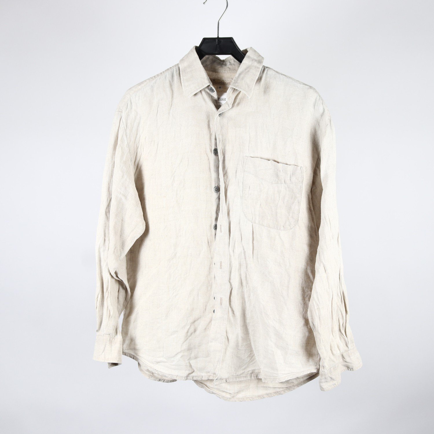 Blus, Linnehuset, benvit, lin, stl. M