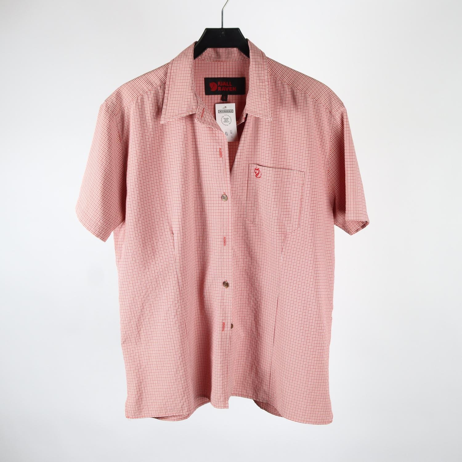 Blus, Fjällräven, rutig, röd, stl. XL