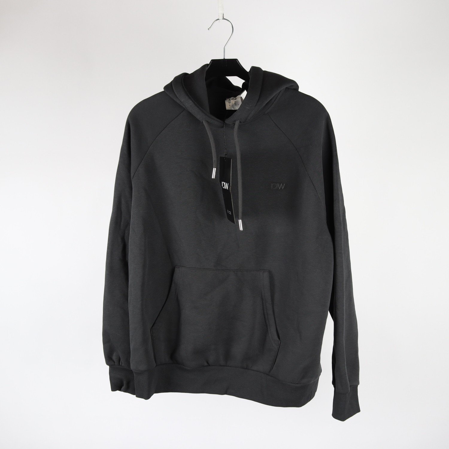 Hoodie, ICIW, grå, stl. S