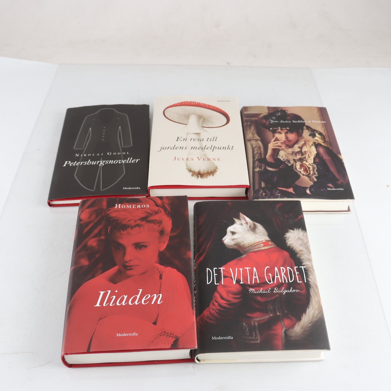 Klassiker från Modernista, 5 vol: Homeros, Austen m.m.