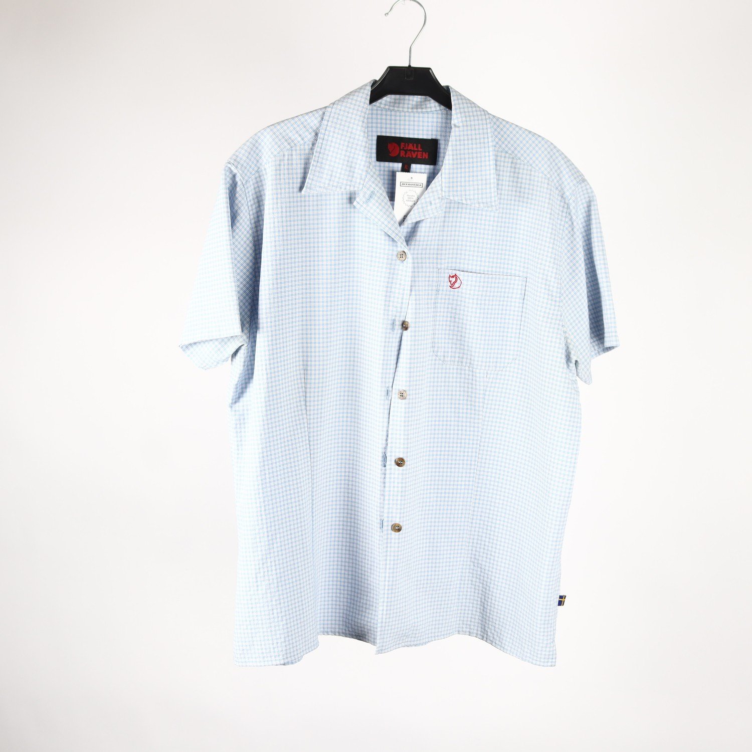 Blus, Fjällräven, rutig, blå, stl. XL