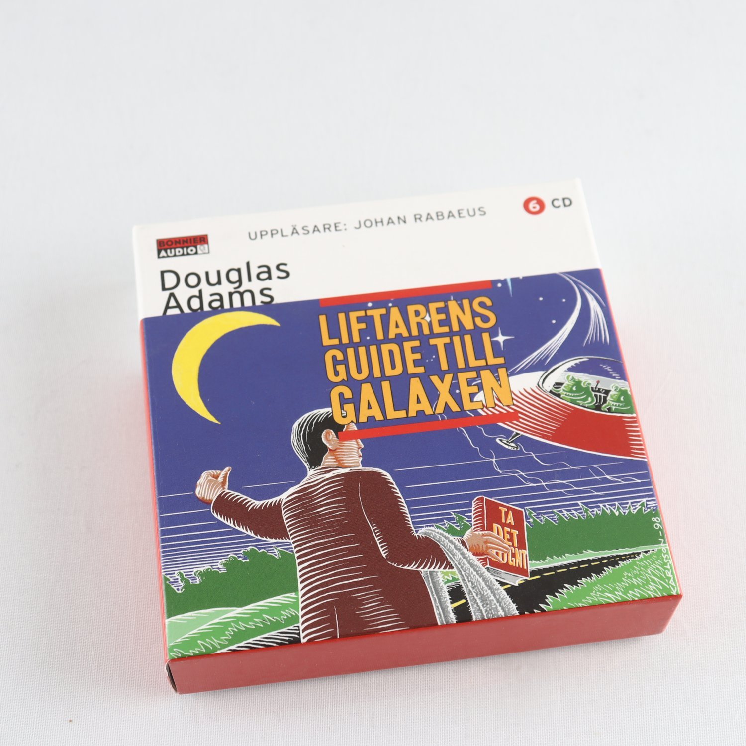 Ljudbok, Douglas Adams, Liftarens Guide Till Galaxen, Johan Rabaeus