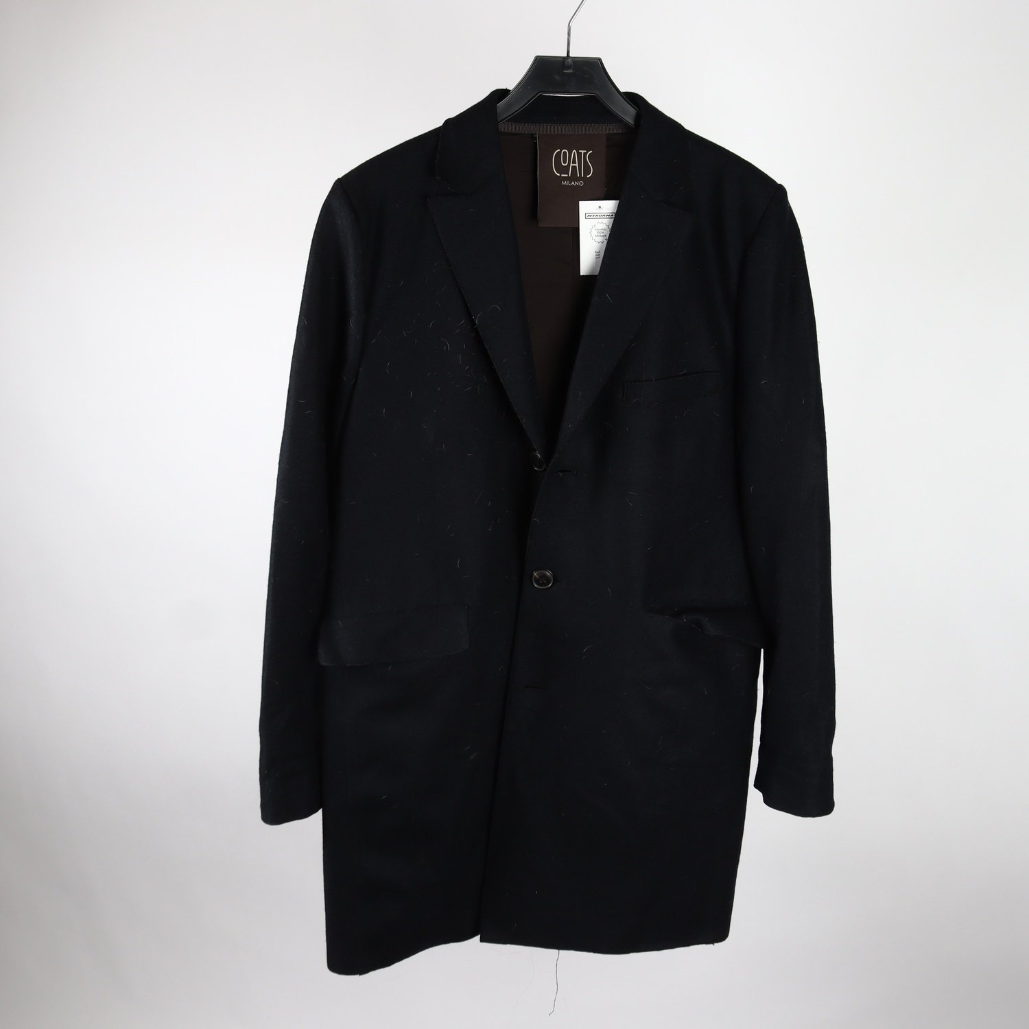 Rock, Coats Milano, svart, ull, stl. 50