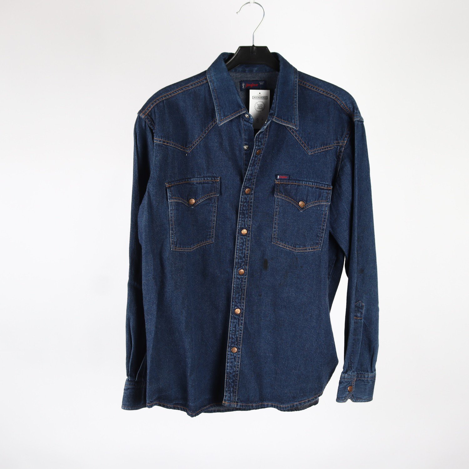 Jeansskjorta, Jinglers, blå, stl. 42