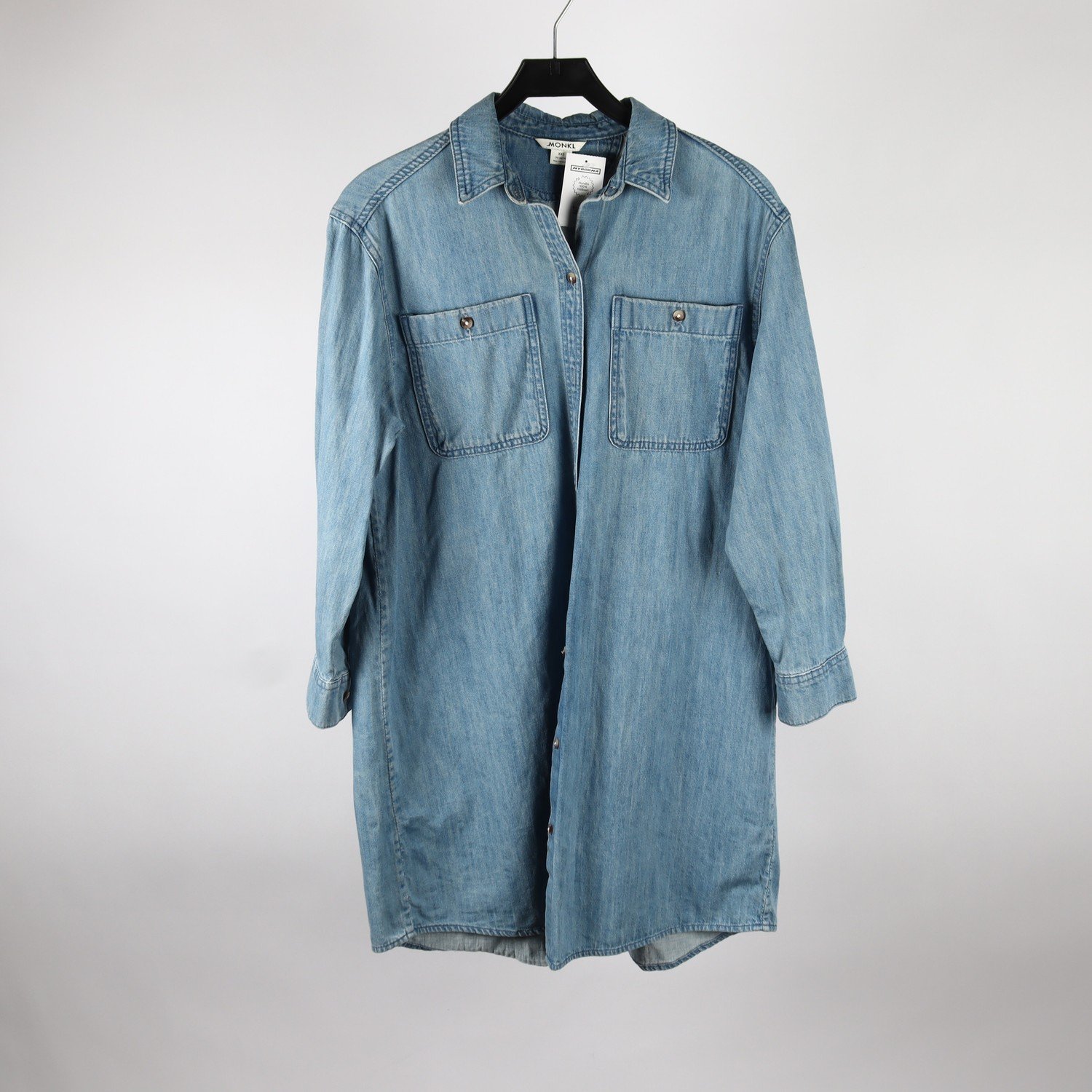 Klänning, Monki, blå, jeans, stl. XXS