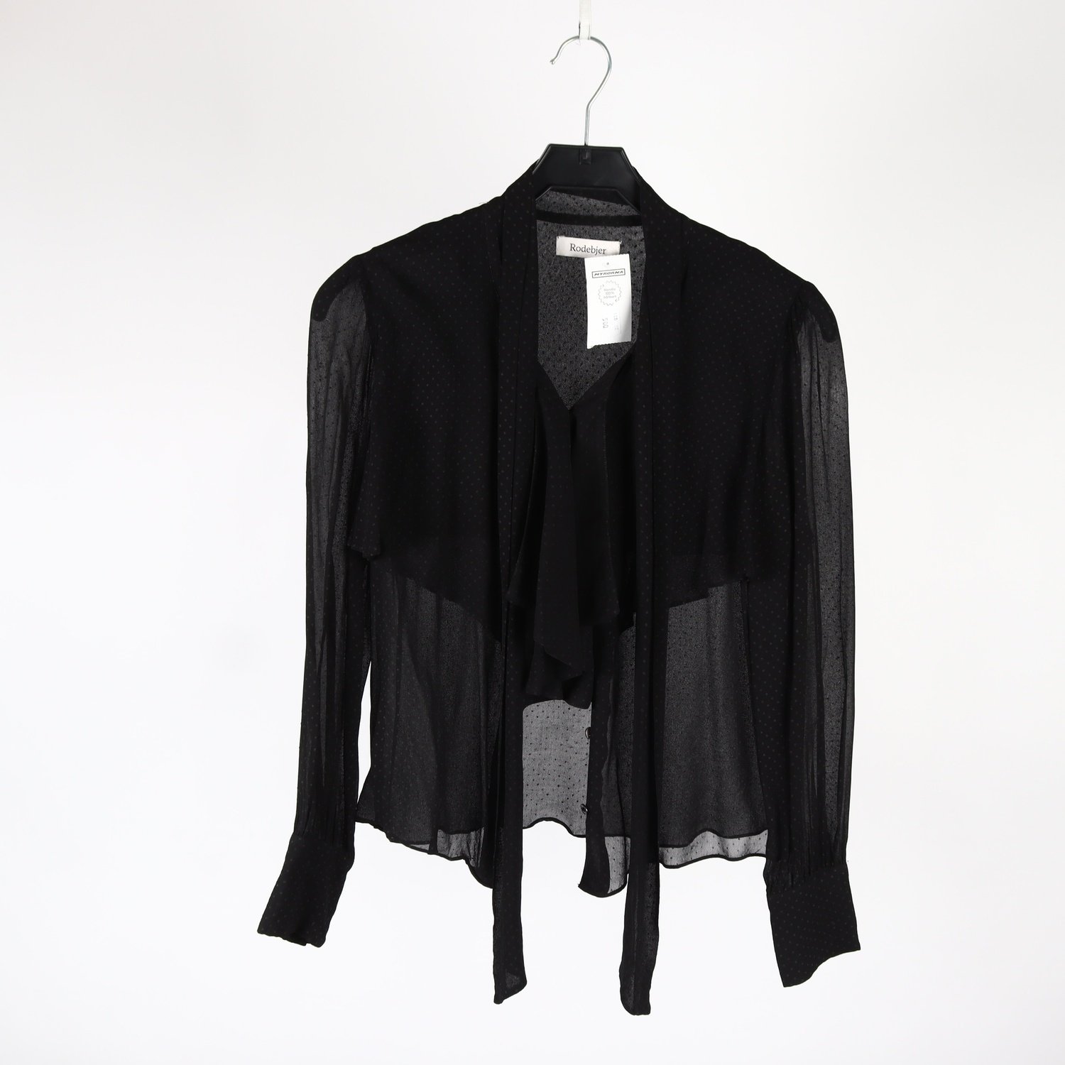 Blus, Rodebjer, svart, stl. ca. S/M
