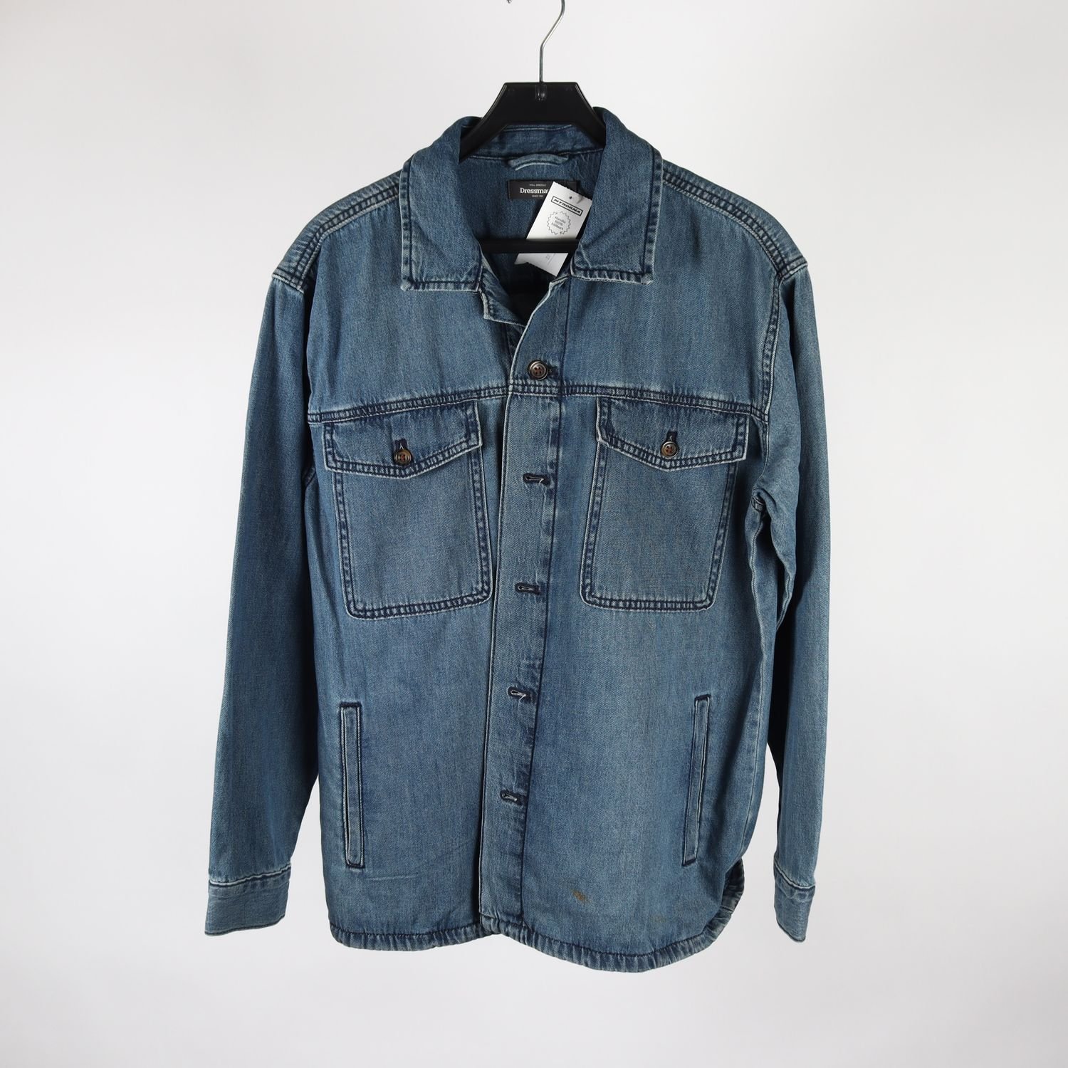 Jeansjacka, Dressmann, blå, stl. L