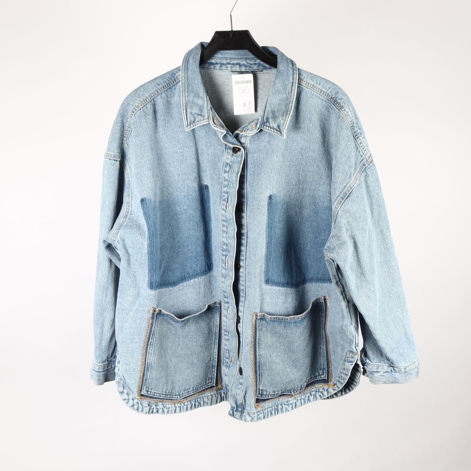 Jeansjacka, Saknas lappar, blå, stl. ca. L/XL