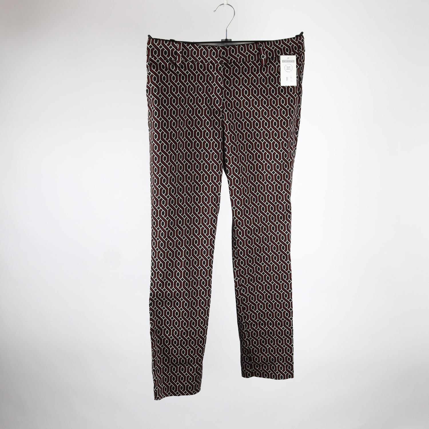 Byxor, GP & J Baker x H&M, vinröd, svart, stl. 40