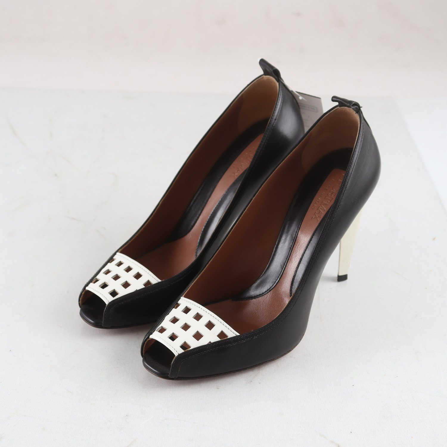 Pumps, Sportmax, svart, vit, stl. 39