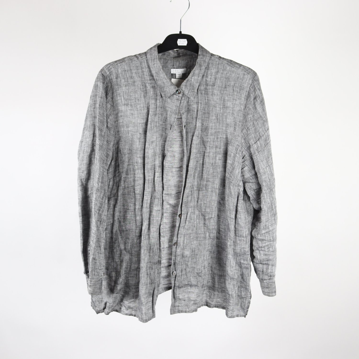Blus, J.Jill, grå, lin, stl. L