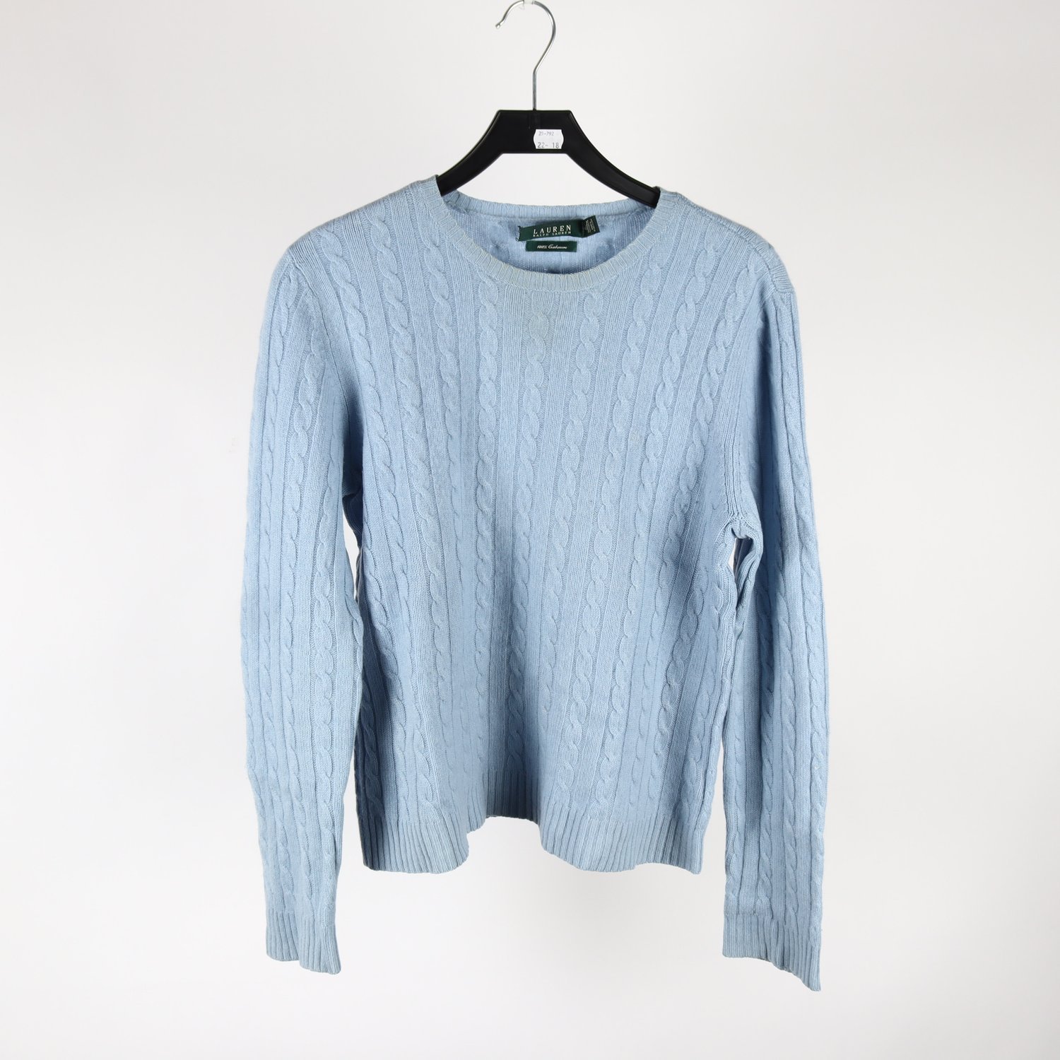 Stickad tröja, Lauren Ralph Lauren, 100% kashmir, stl. XL