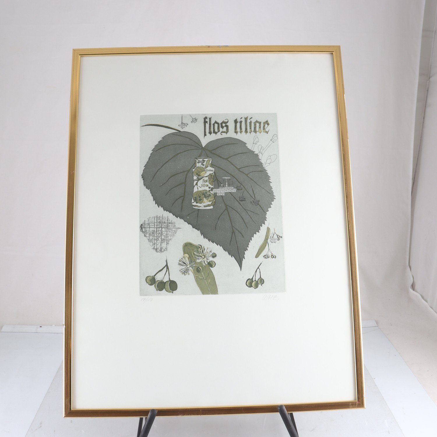 Färglitografi, Birgitta Watz, (f. 1937), signerad. Endast avhämtning.