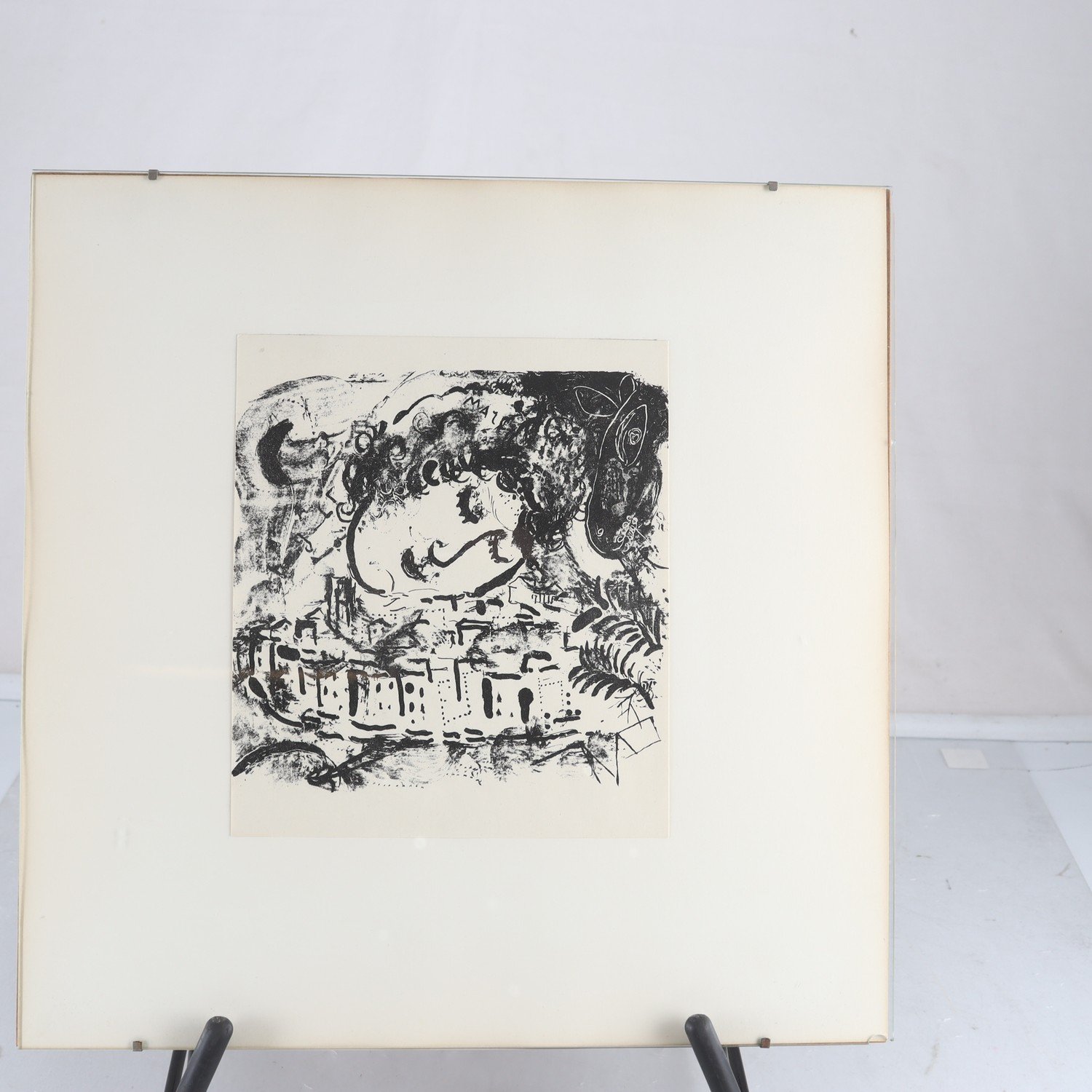 Litografi, Le village, Marc Chagall, av J. Lassaigne, 1957. Endast avhämtning.