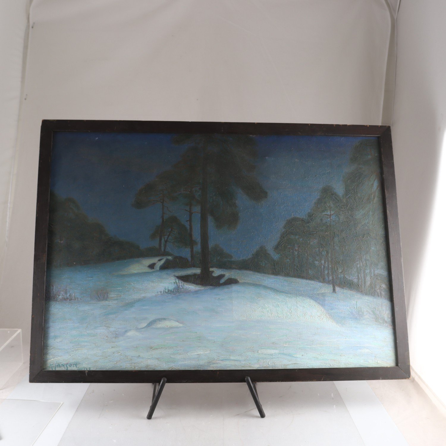 Olja på duk, Knut Janson,(1882-1966), signerad. Endast avhämtning.
