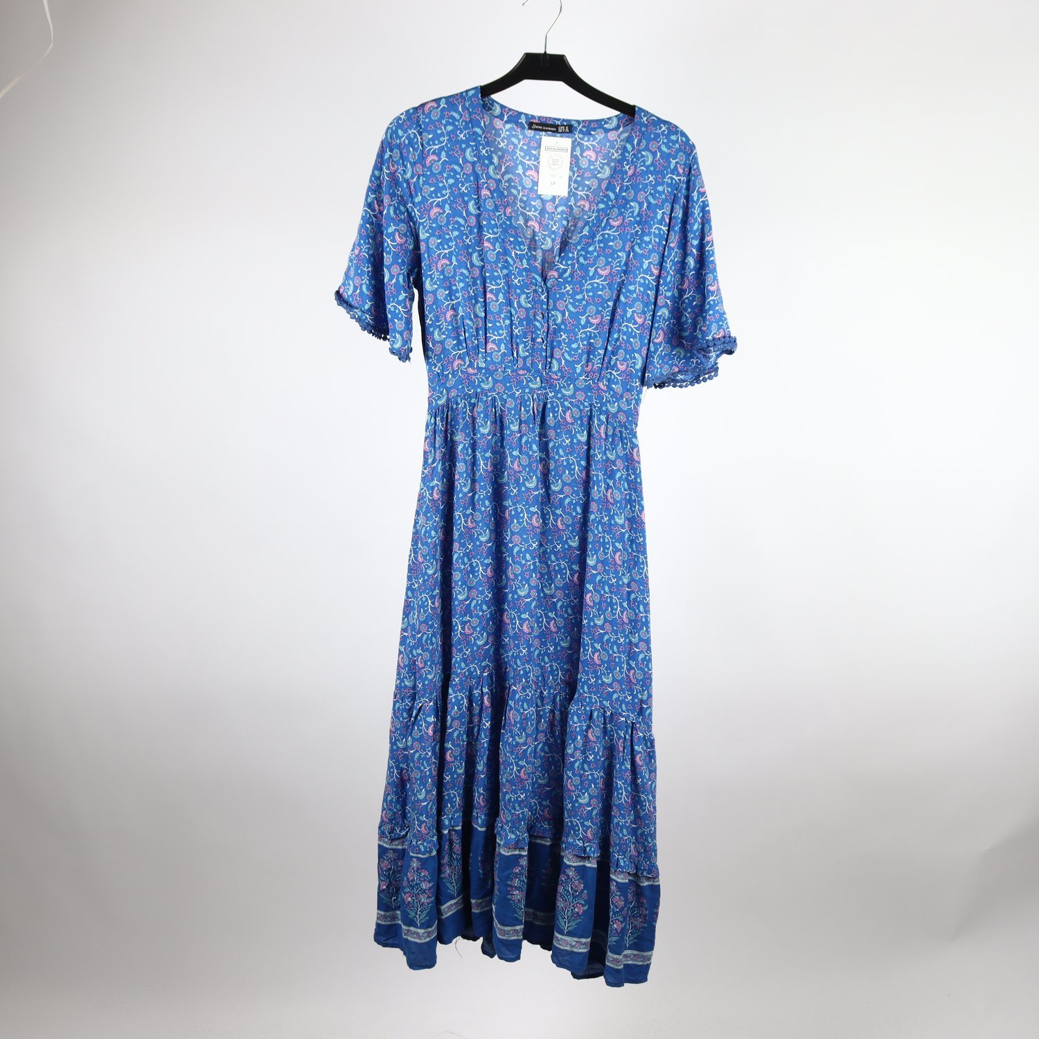 Klänning, Jjw Om woman, blå, blommig, stl. M