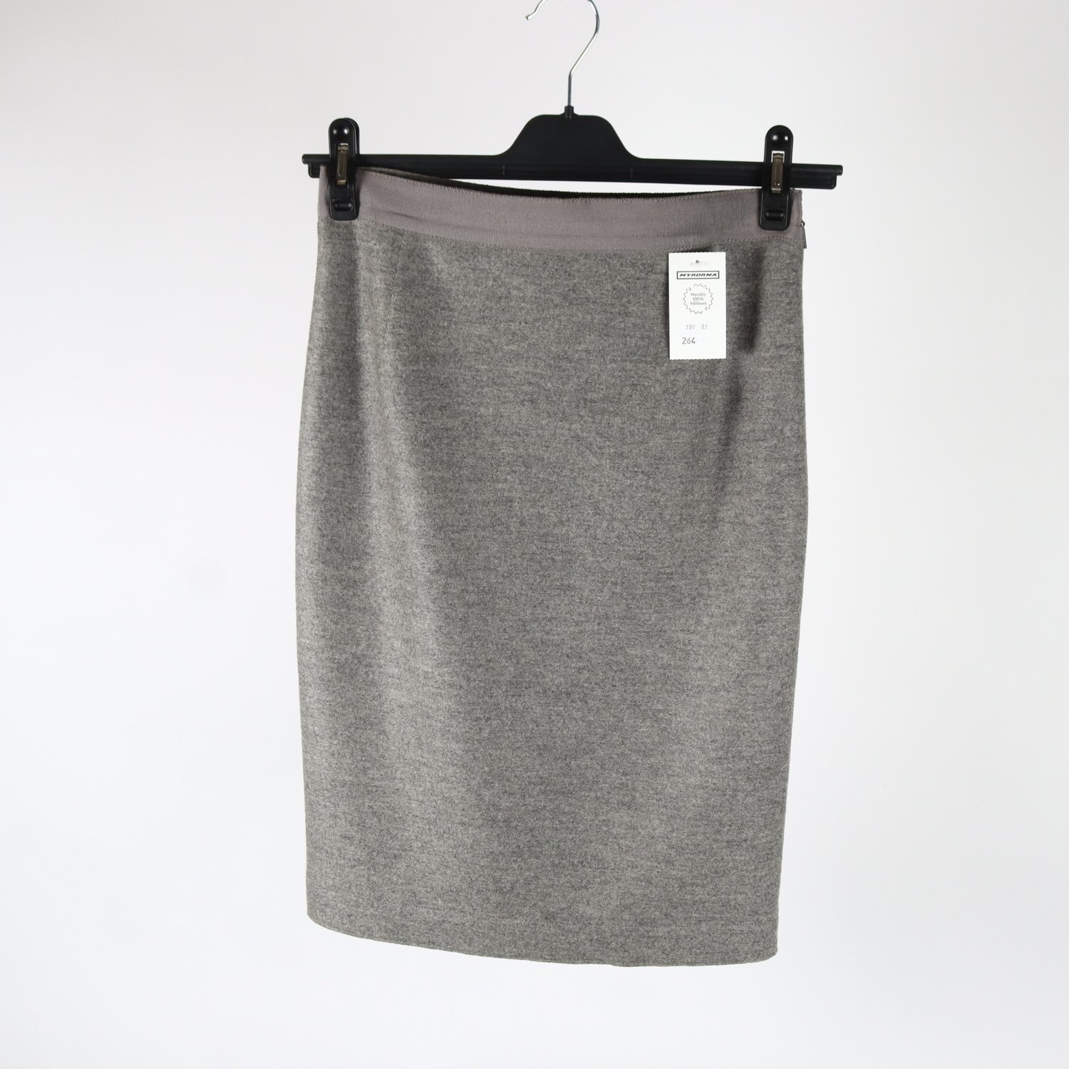 Kjol, Carolina Herrera, grå, stl. 4 (XS)