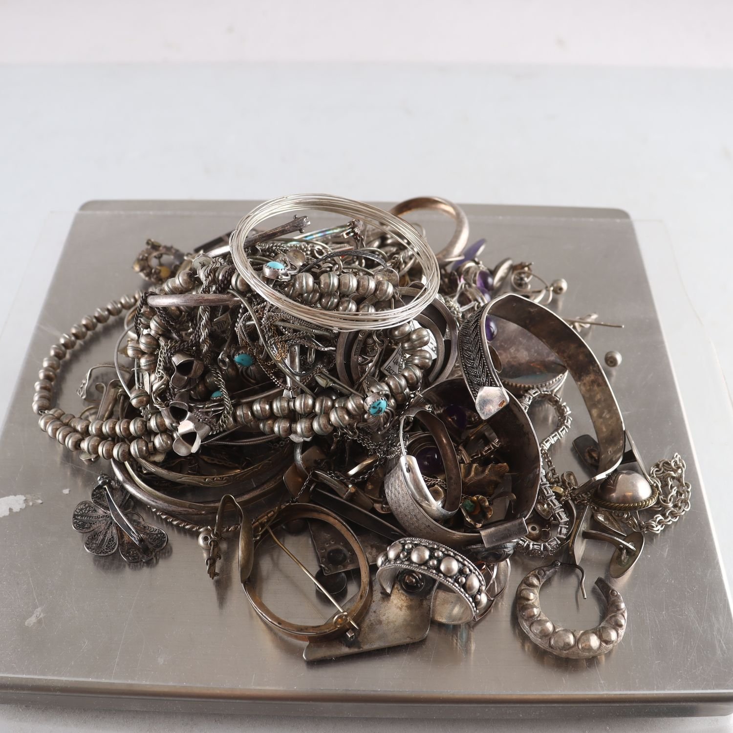 Skrotsilver, 925, Brv: 829 g