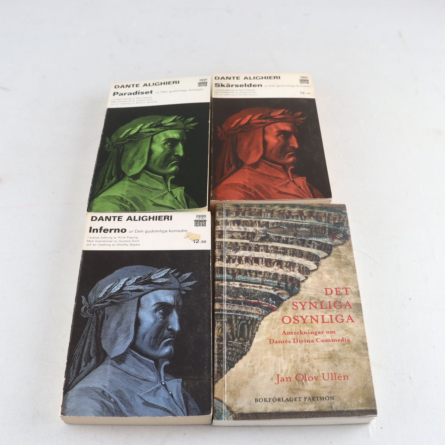 Dante Alighieri, Den gudomliga komedin, 3 vol. + 1 extra vol.