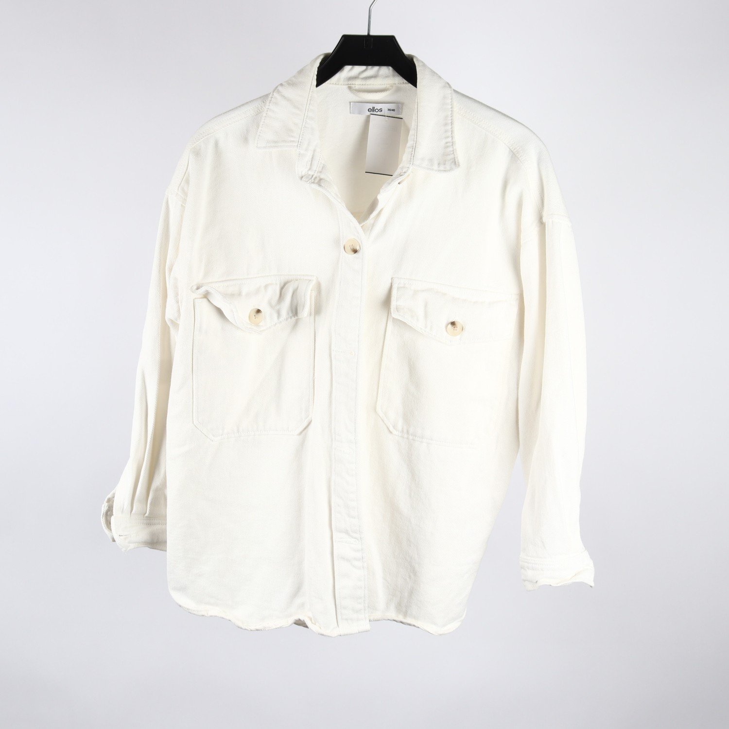 Jeansjacka, Ellos, vit, stl. 38/40