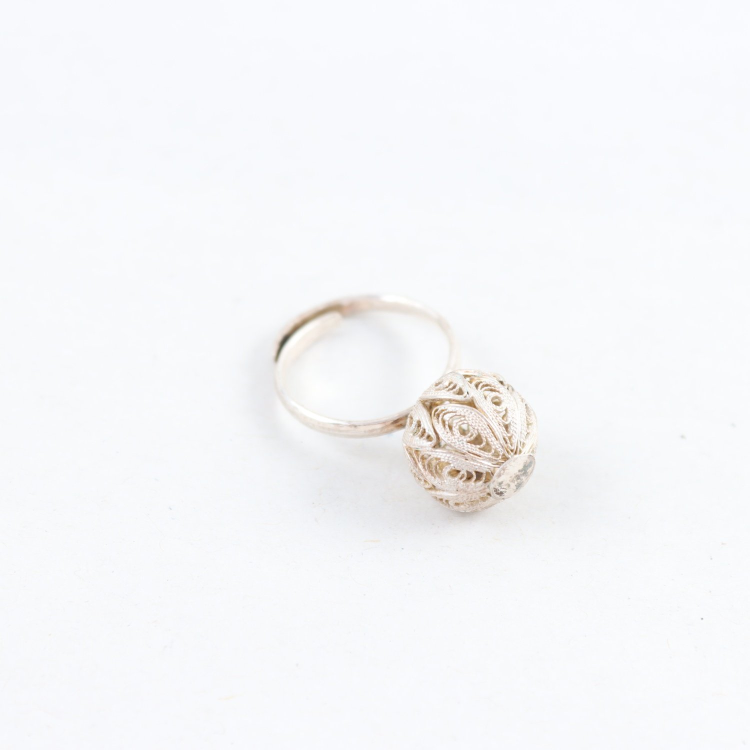 Ring, Silver, Filigran, Vikt: 2,7g