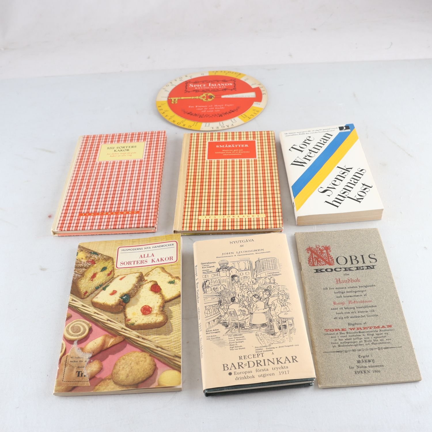 Klassiska kokböcker, bokpaket med 7 volymer