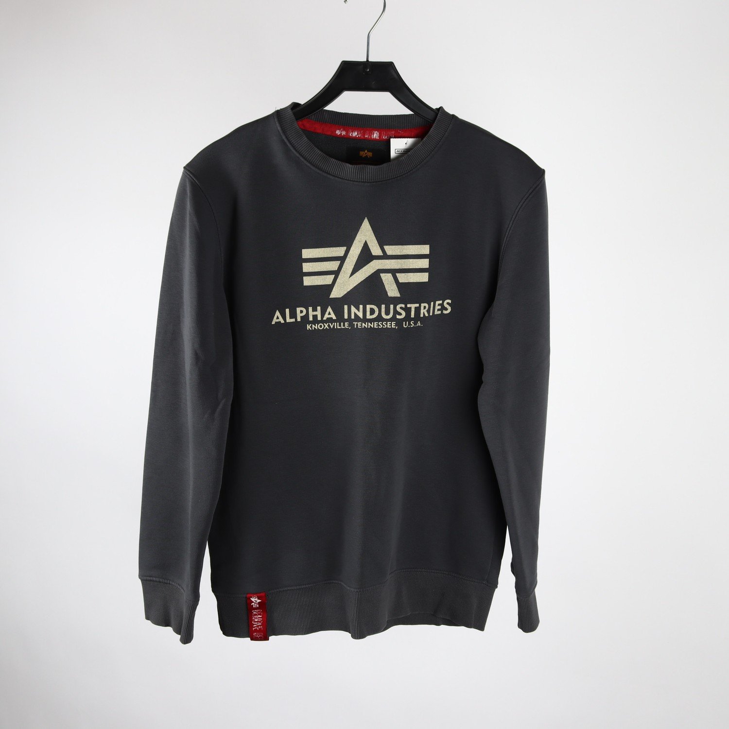Tröja, Alpha Industries, grå, stl. S