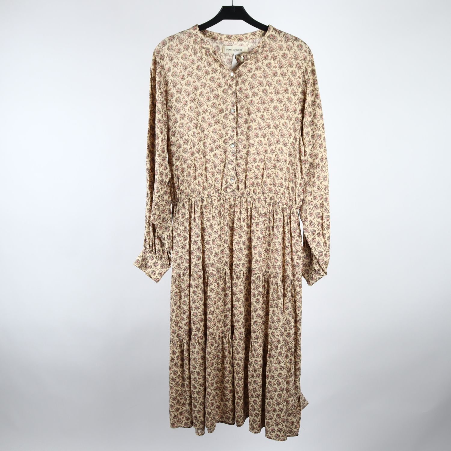 Klänning, Sofie Schnoor, beige, mönstrad, stl. M