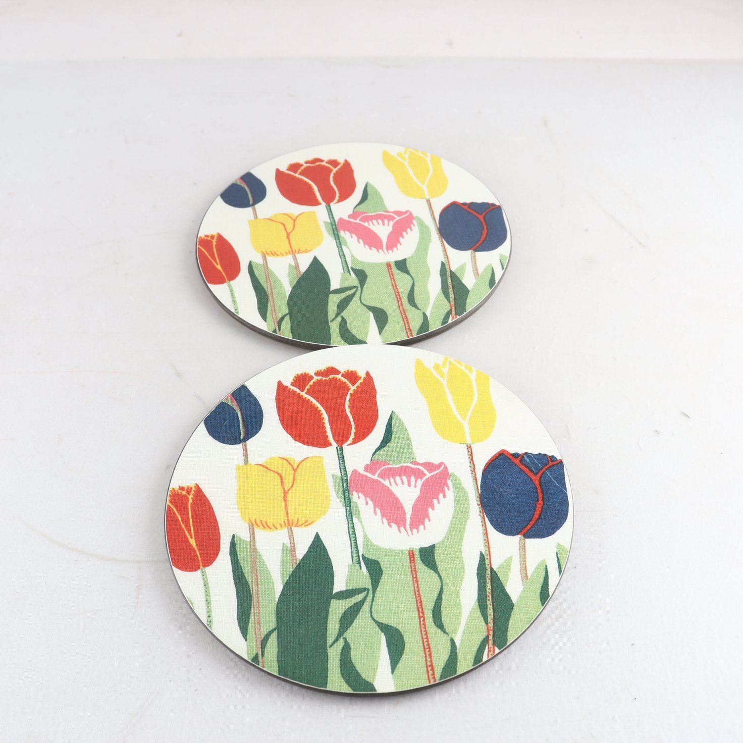 Grytunderlägg, Tulpaner, Josef Frank, Firma Svenskt Tenn, 2 st