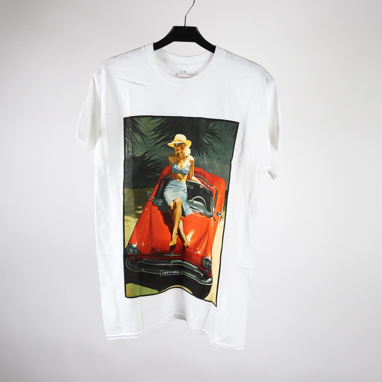 T-shirt, Revenite, mönstrad, vit, stl. S