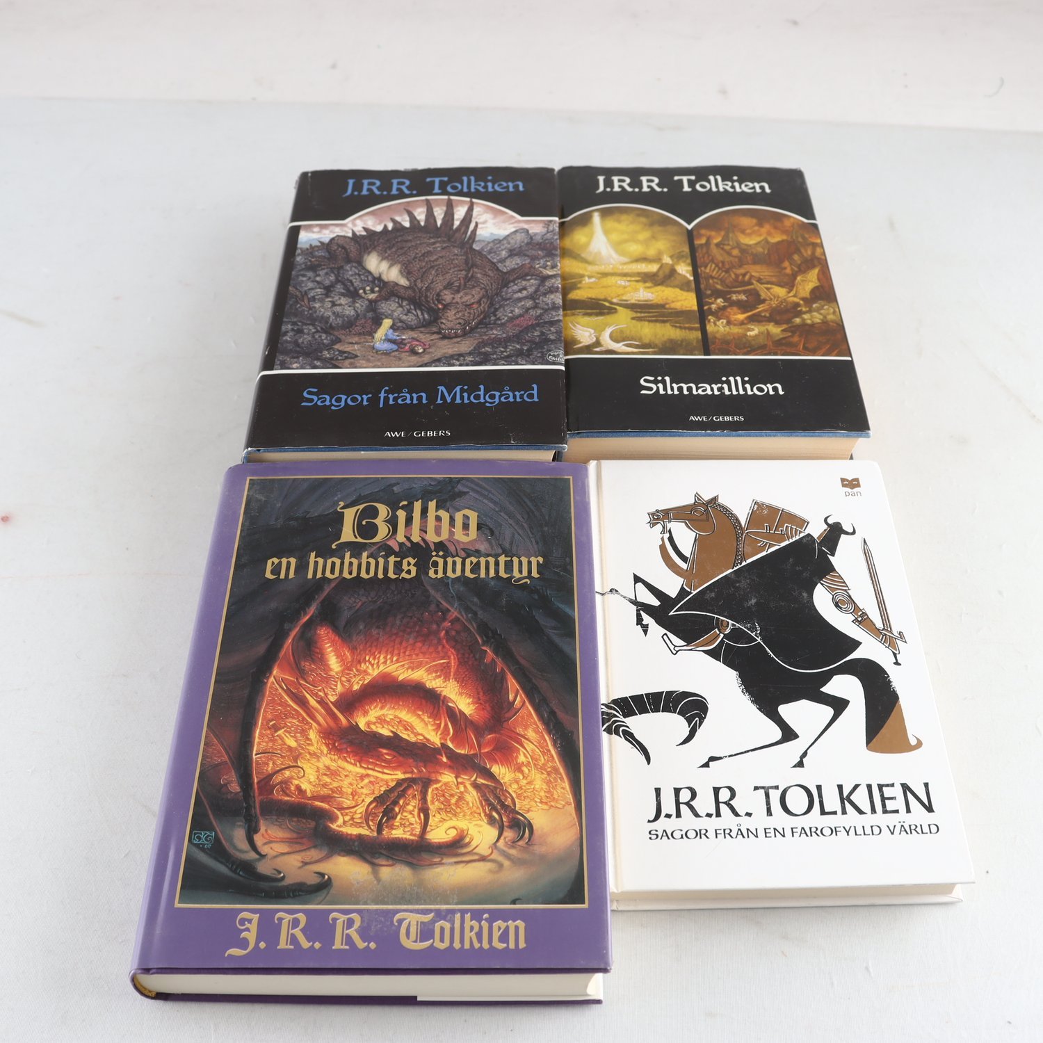 J.R.R. Tolkien, bokpaket med 4 volymer