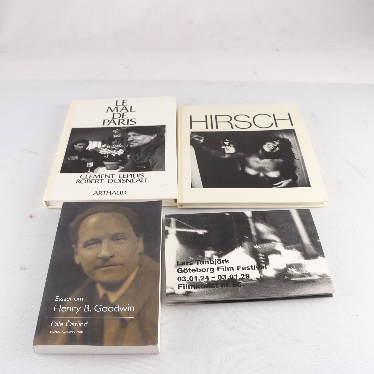 Fotolitteratur, bokpaket med 4 volymer: Tunbjörk, Hirsch, m.m.