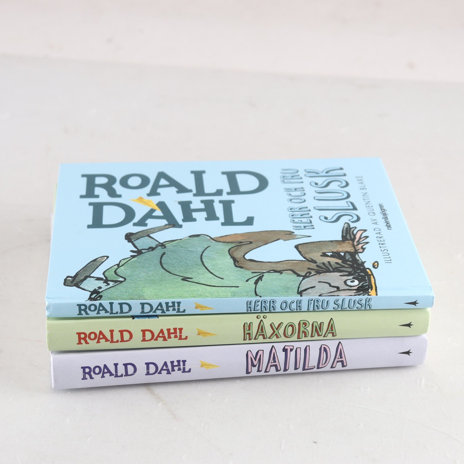 Roald Dahl, bokpaket med 3 volymer