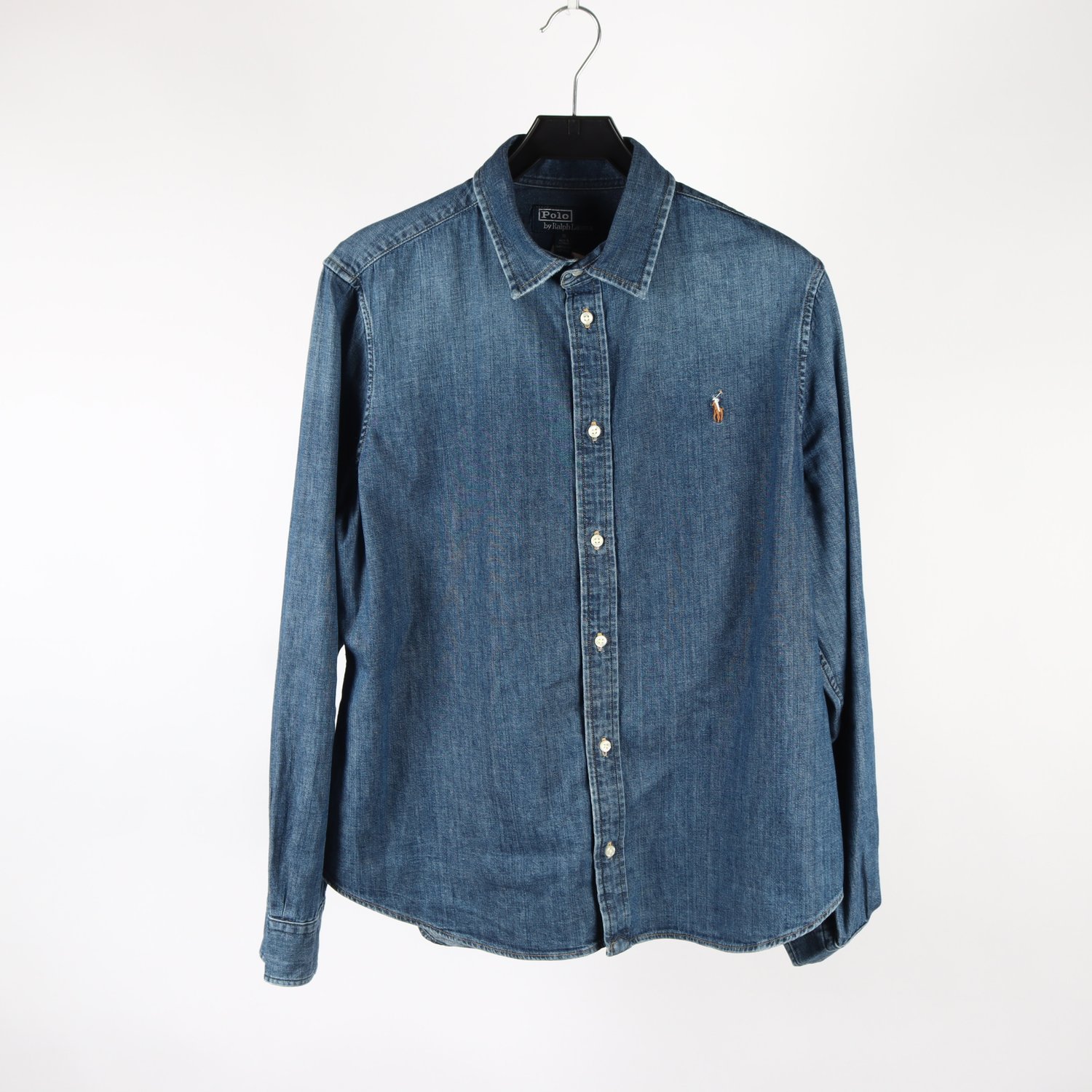 Jeansskjorta, Polo Ralph Lauren, blå, stl. 16 (M)