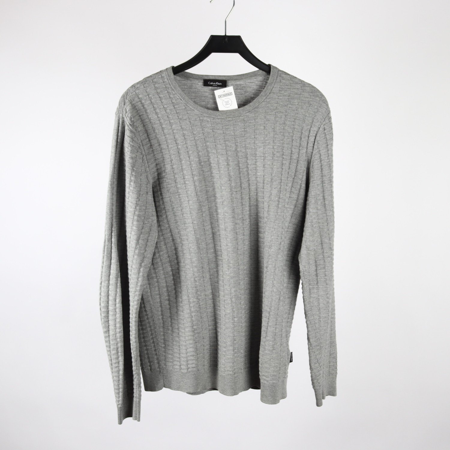Tröja, Calvin Klein, grå, ullblandning, stl. M