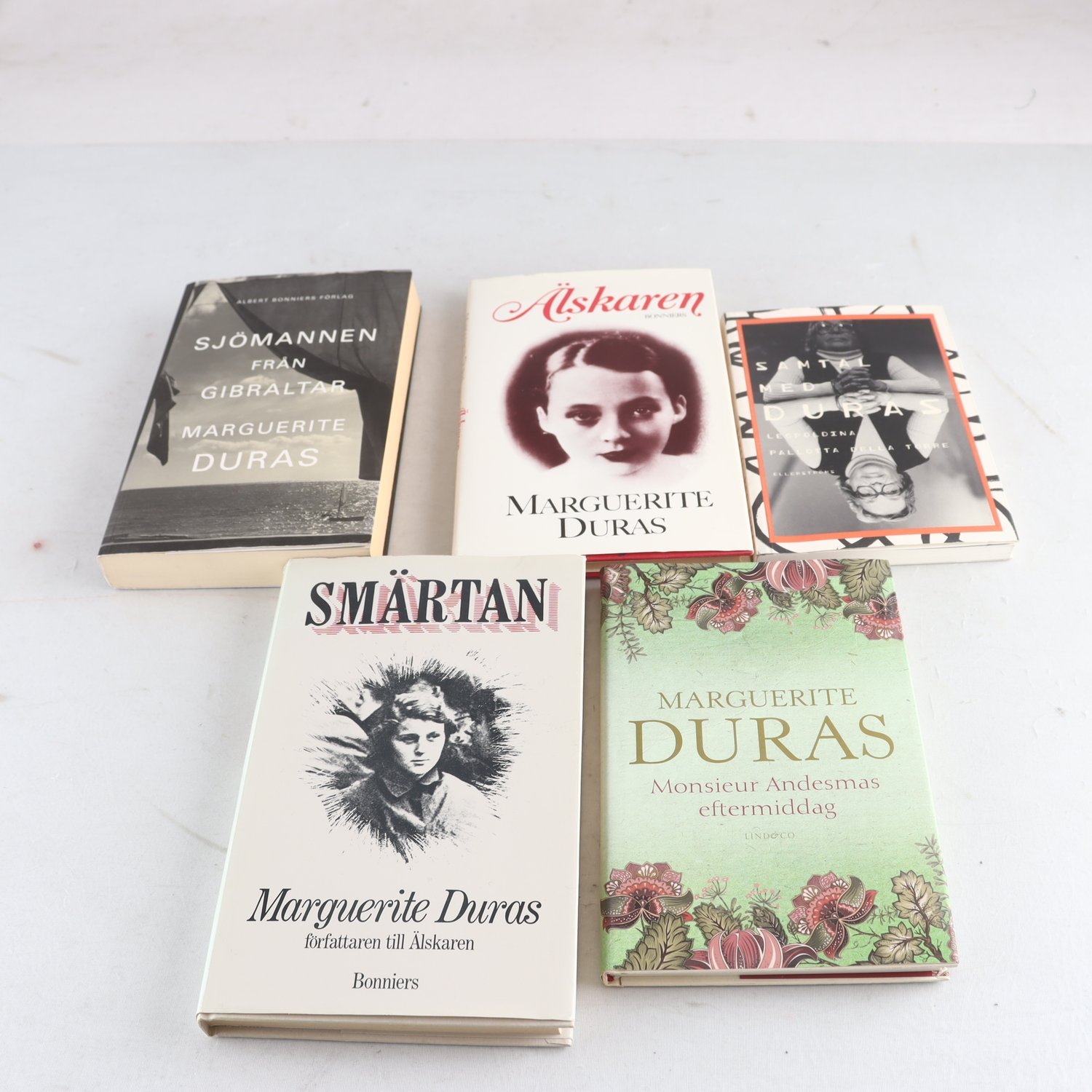 Marguerite Duras, bokpaket med 5 volymer