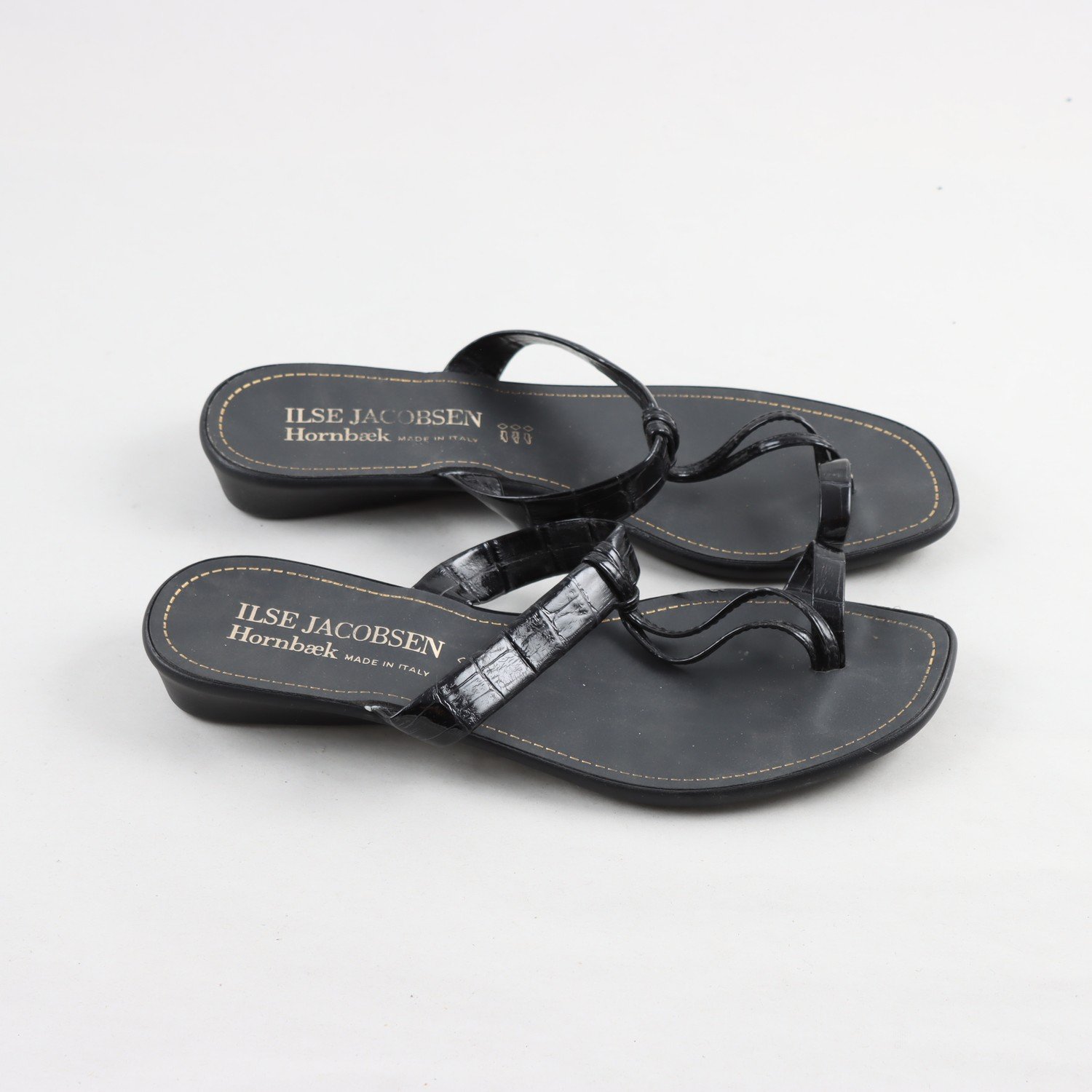 Sandaler, Ilse Jacobsen, svart, stl. 40