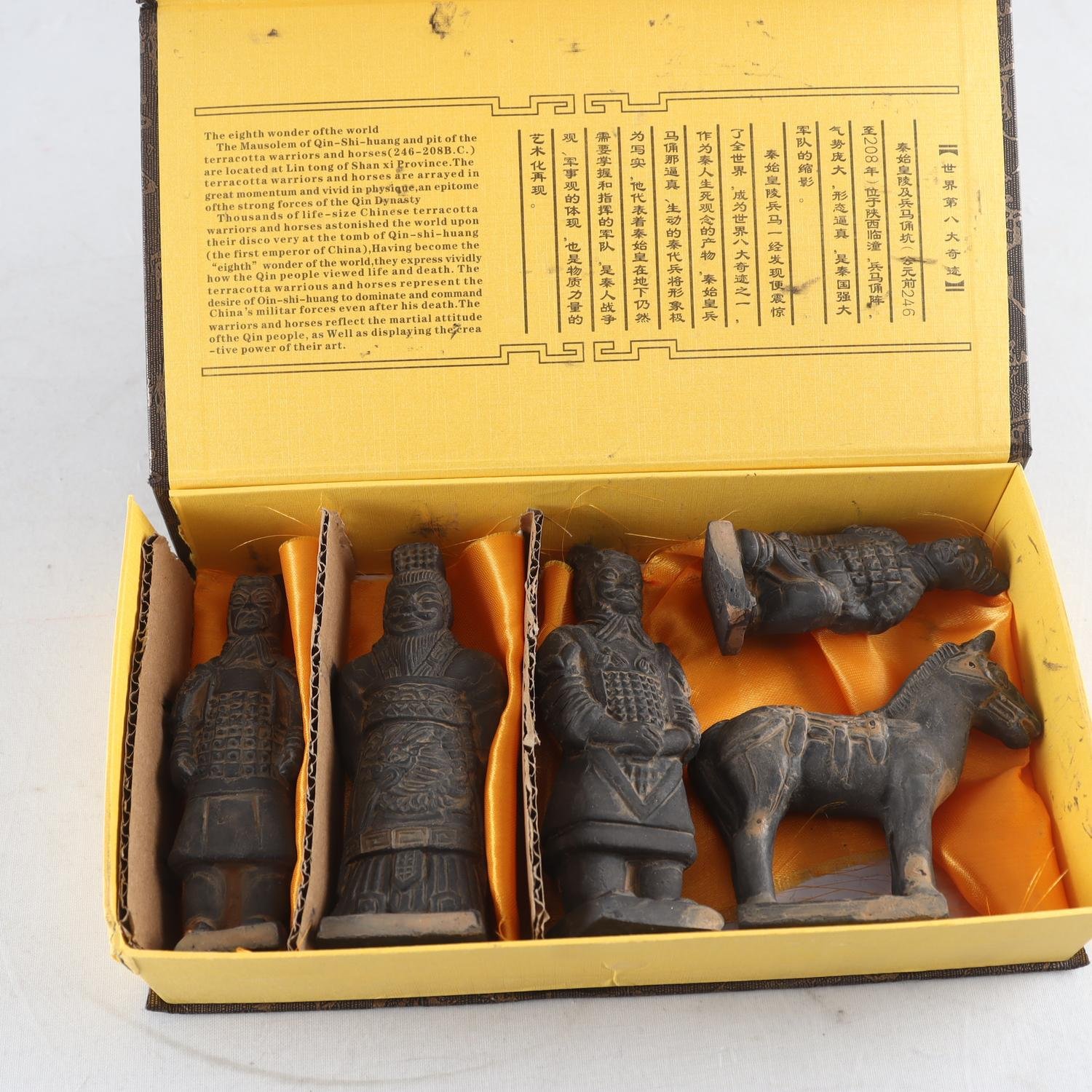 Figuriner, Terrakottaarmé, 5 figurer, Kina, samtida