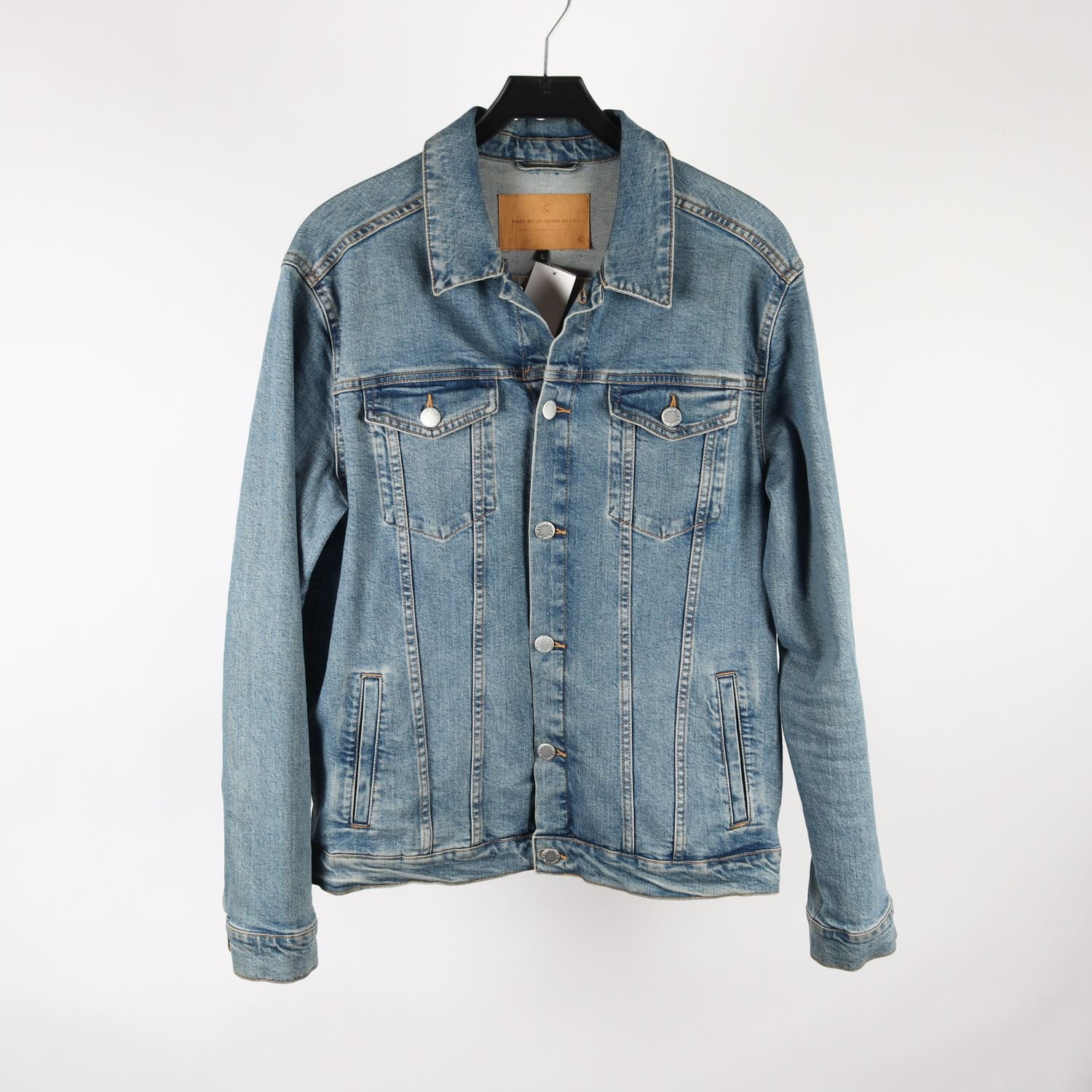 Jeansjacka, Made by Us. Worn by You, blå, stl. L