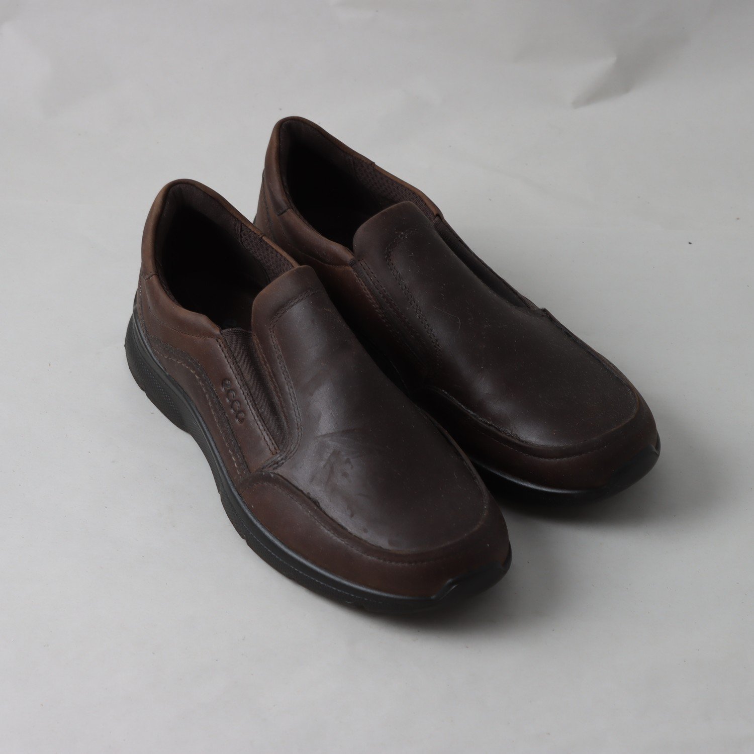 Sneakers, Ecco, brun, skinn, stl. 40