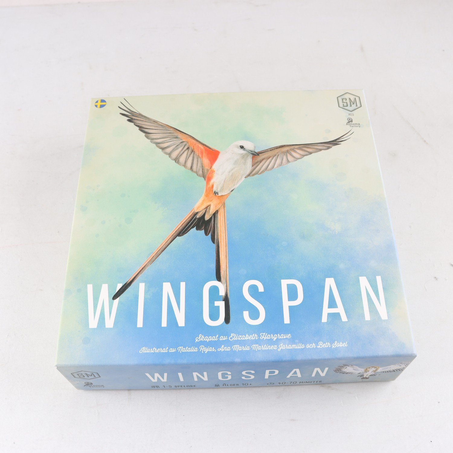 Spel, Wingspan. Samfraktas ej.