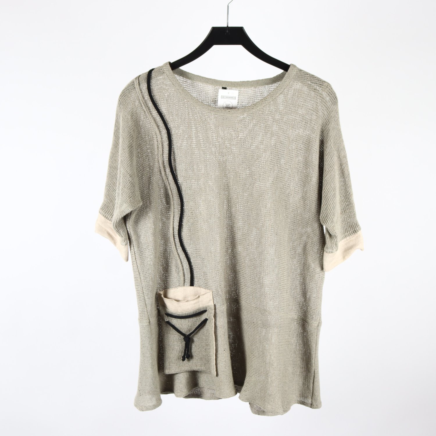 Tröja, Okänt, grön, beige, stl. M