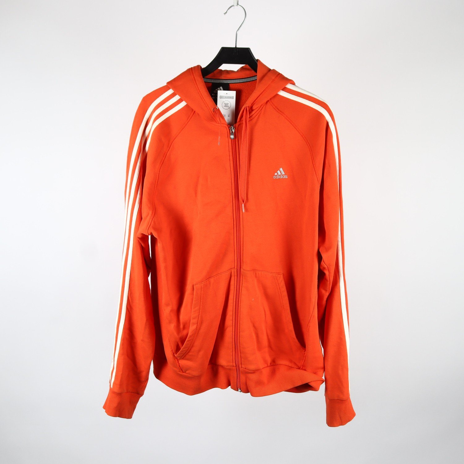 Träningsjacka, Adidas, orange, vit, stl. XL